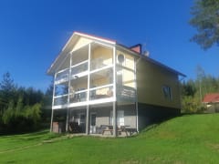 Villa Rantakallio photographed from the beach.