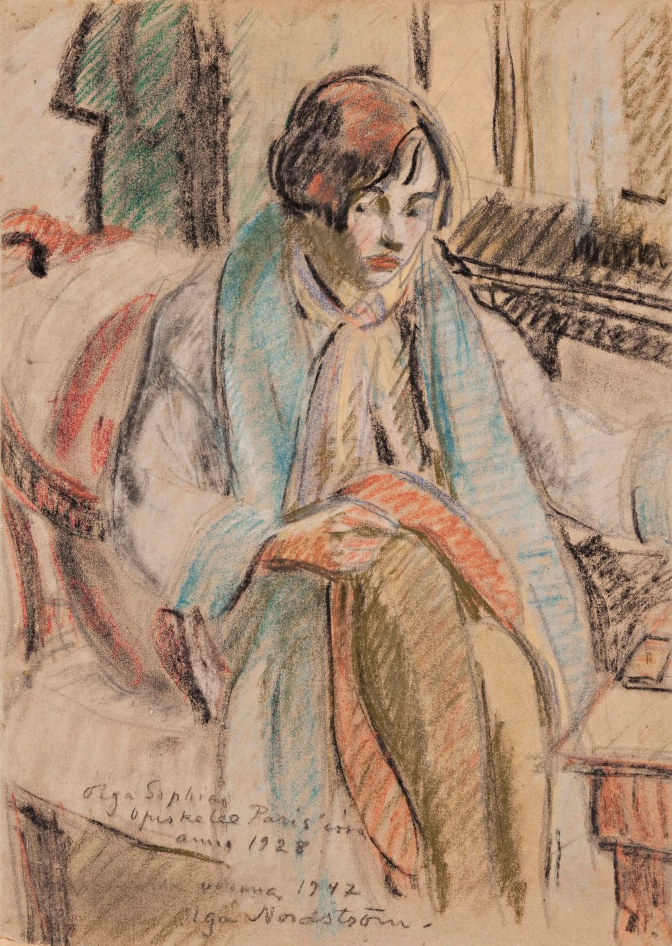 Olga Nordström, Self-Portrait