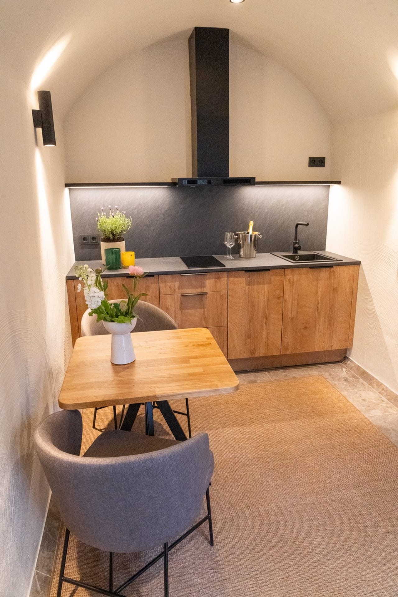 There is also an equipped kitchenette