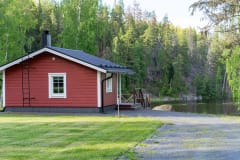 Villa Betlehem's private lakeside sauna.