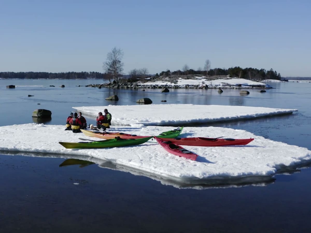Arctic Kayaking in the Archipelago of Helsinki