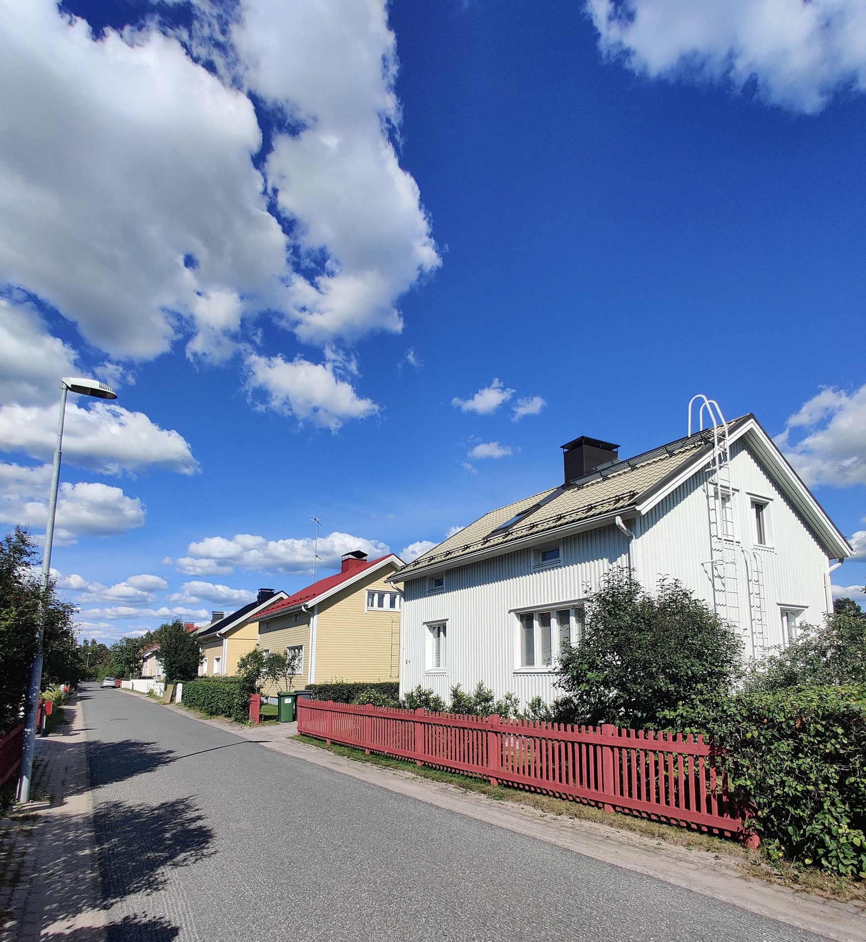 Traditional wooden houses in Karjasilta district.