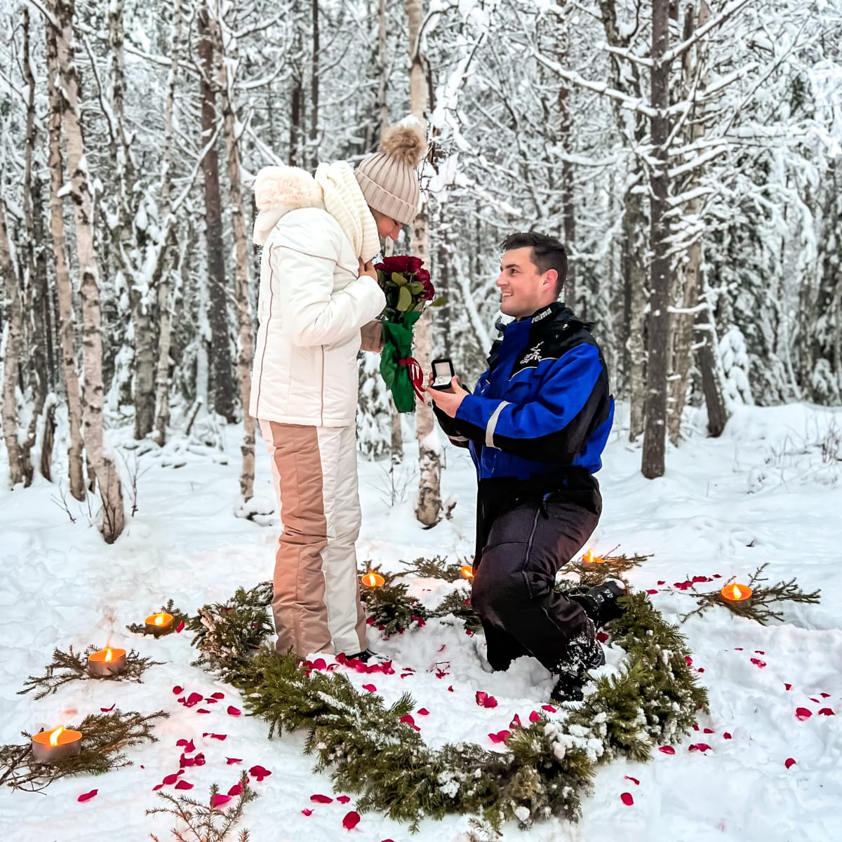 Private Husky Experience with romantic proposal
