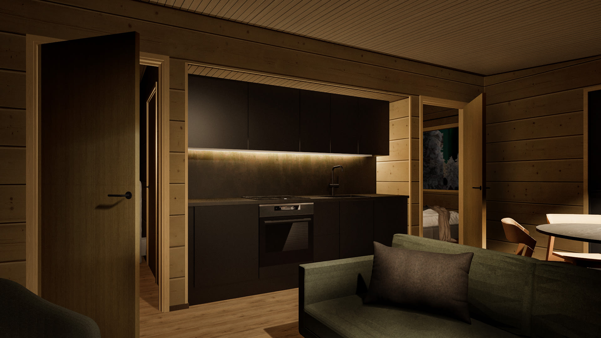 Lakeside Chalet for 4 kithcen