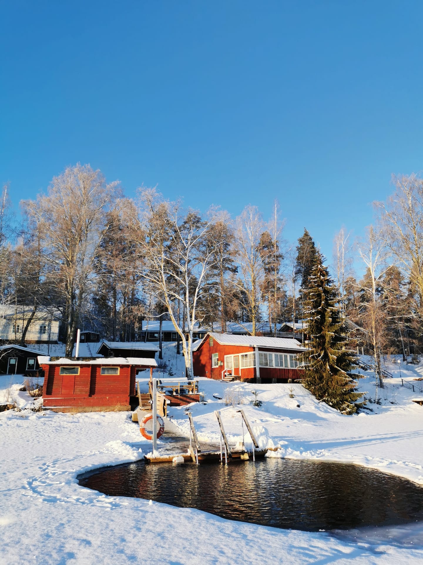 Ice swimming with Sauna