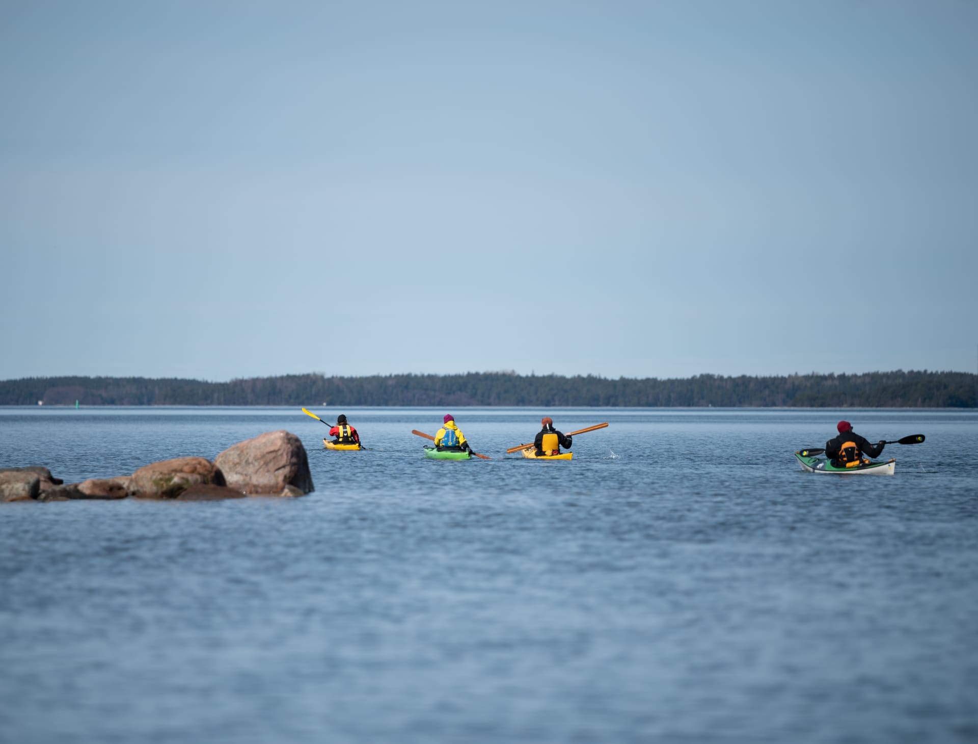 Kayaking with friends