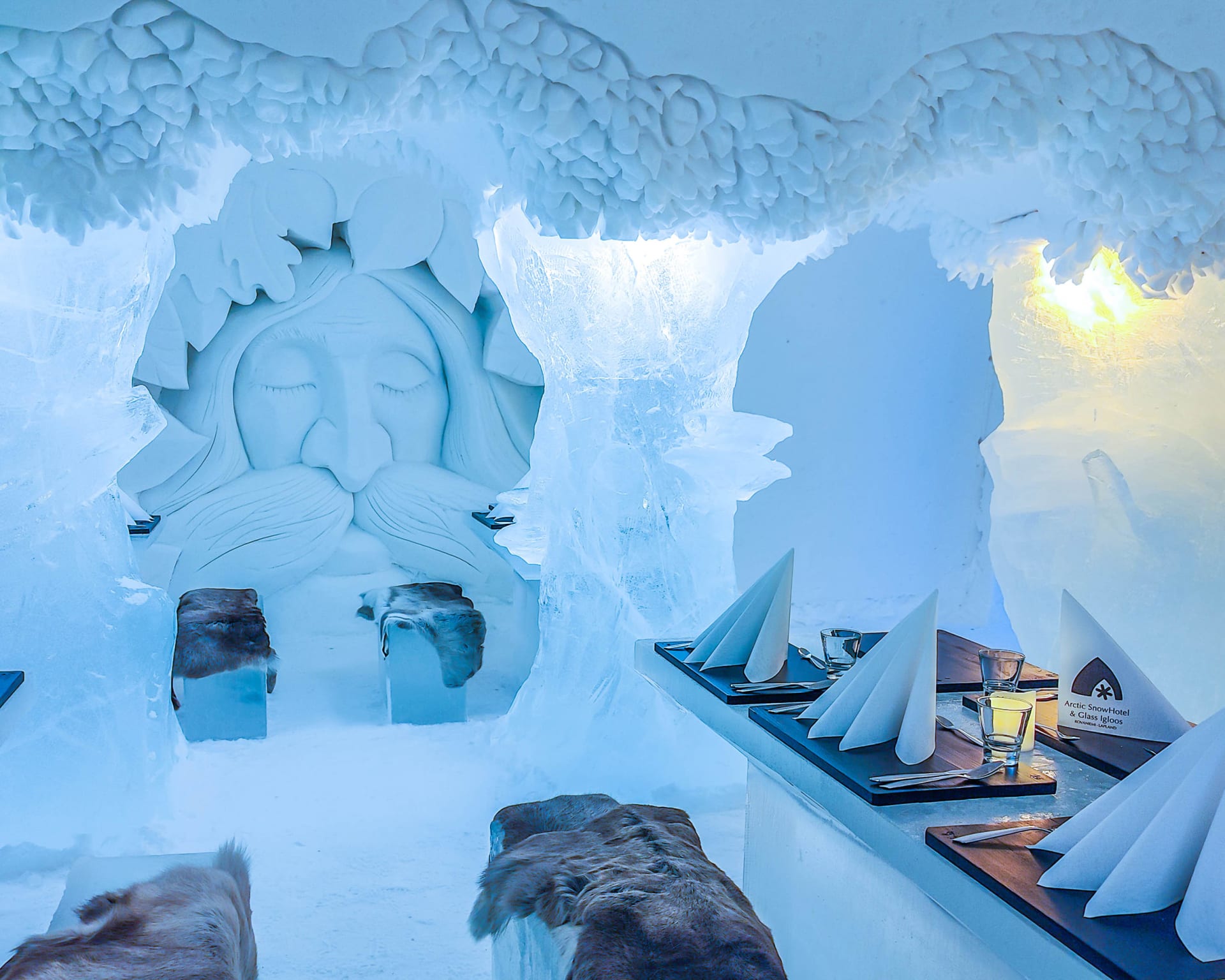 The art inside the Ice Restaurant