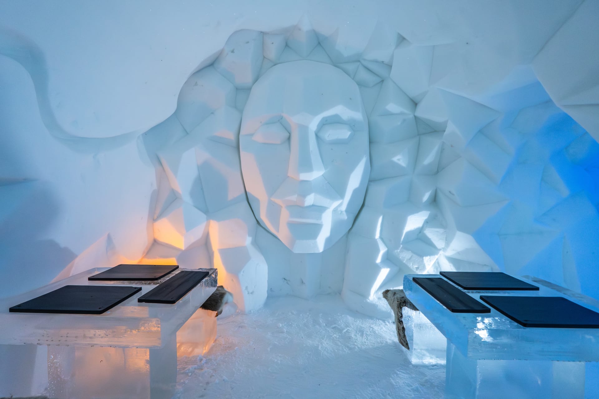 The art inside the Ice Restaurant