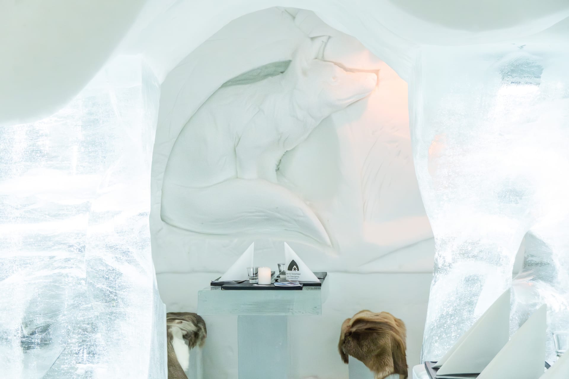 The art inside the Ice Restaurant
