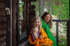 Rantasauna Saimaan rannalla. Beach sauna by lake Saimaa.