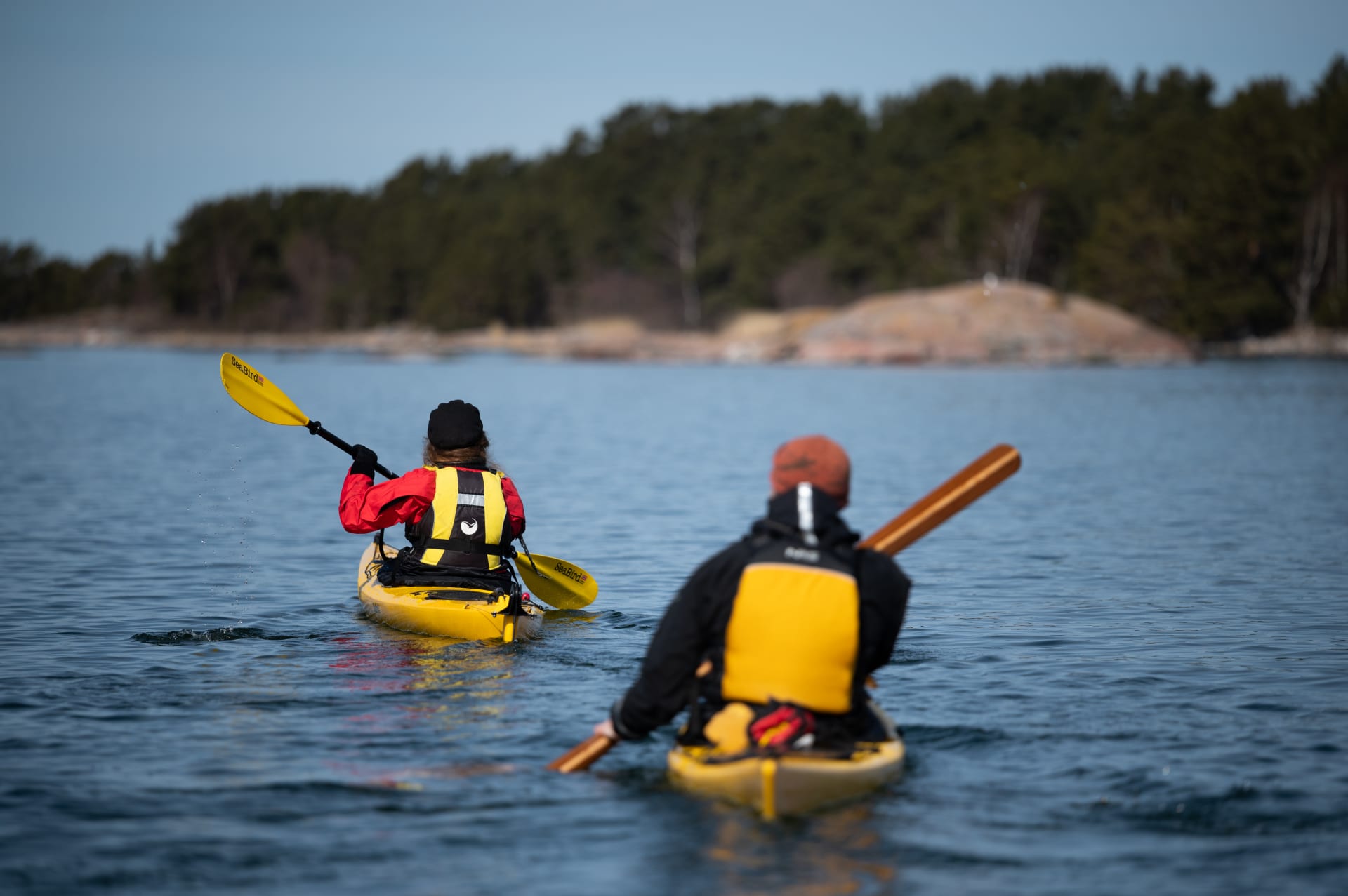 Kayaking in the archipelago Kayaking in the archipelago