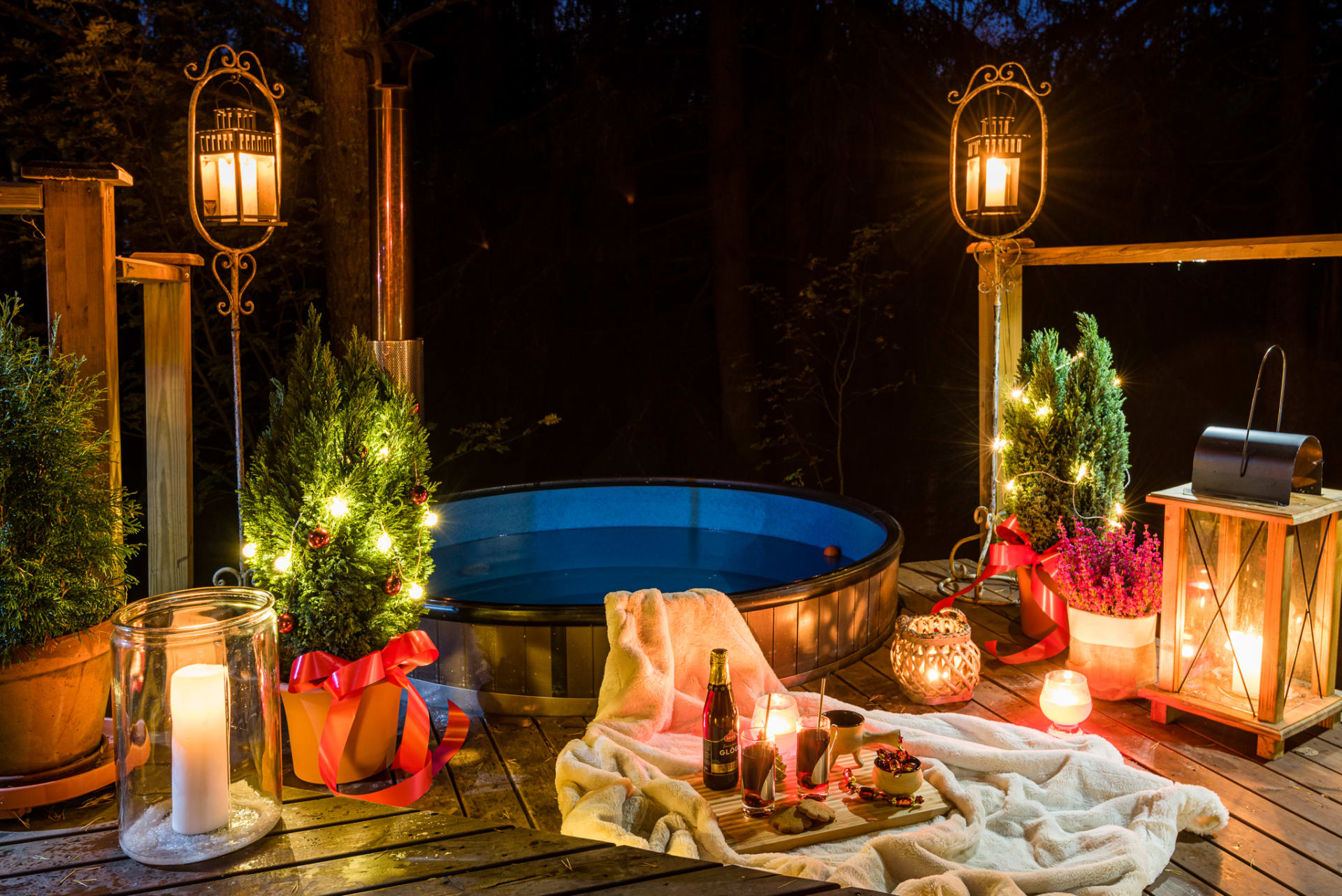 heiße Wanne, Weihnachten heiße Wanne, Weihnachten