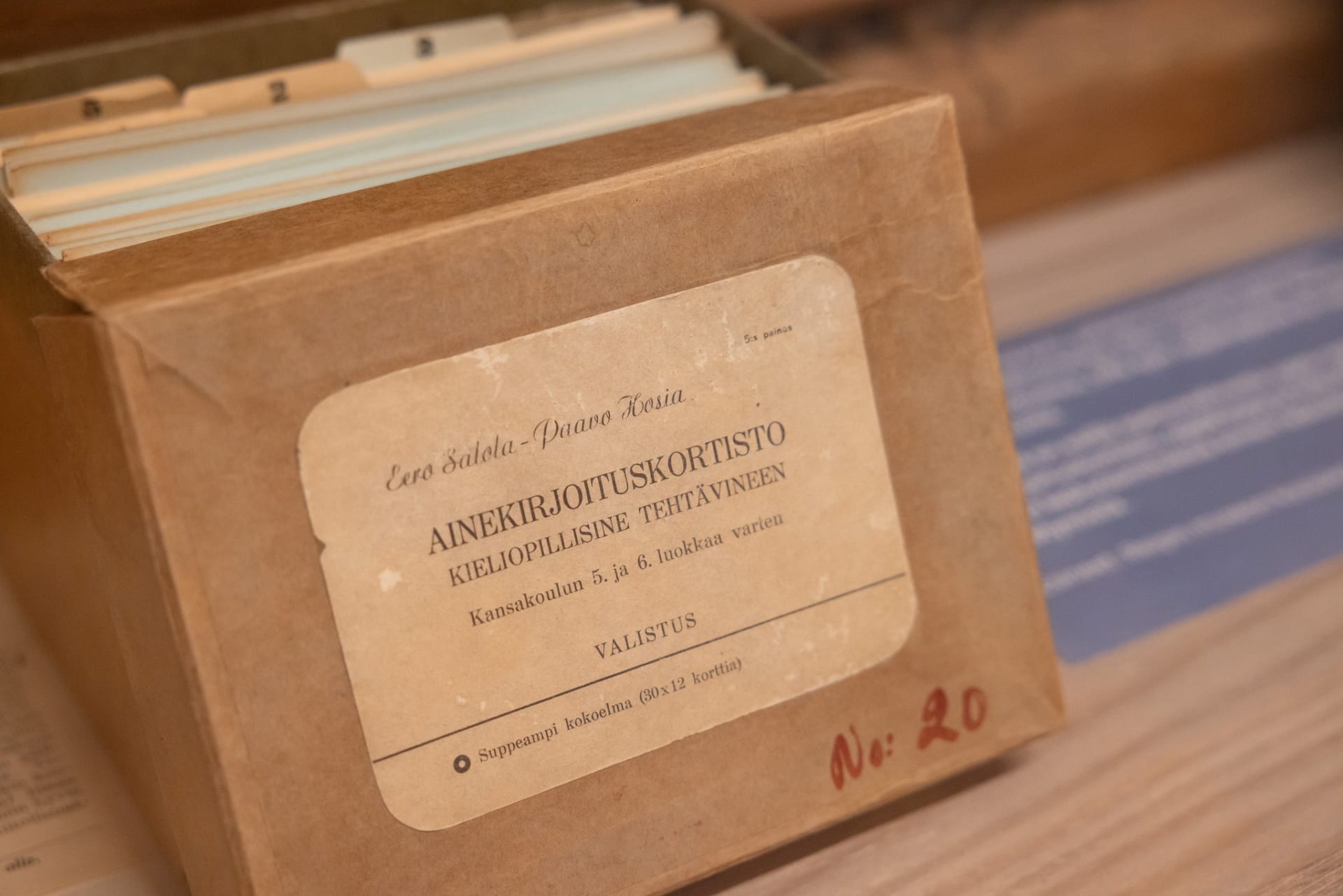 Vanha ainekirjoituskortisto