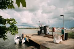 Gas station in the marina