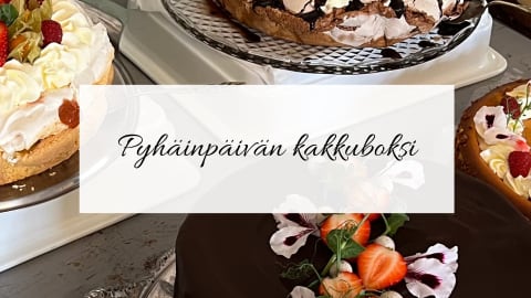 Pyhäinpäivän kakkuboksi Langin Kauppahuoneelta