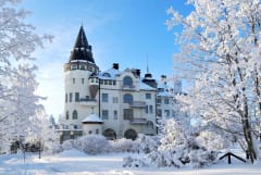 Scandic Imatran Valtionhotelli Facade in winter