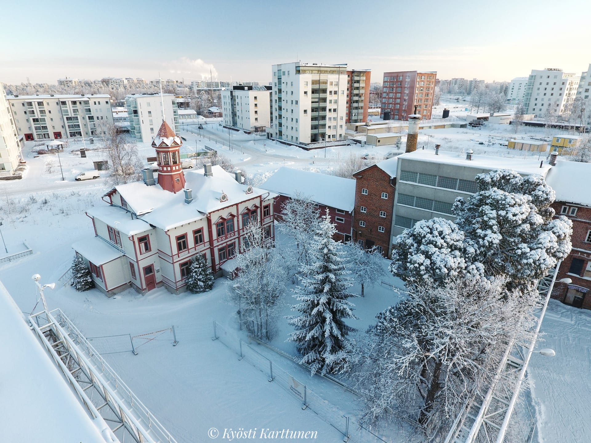 Just 3 km away from the Center of Oulu. We have lots of parking space.