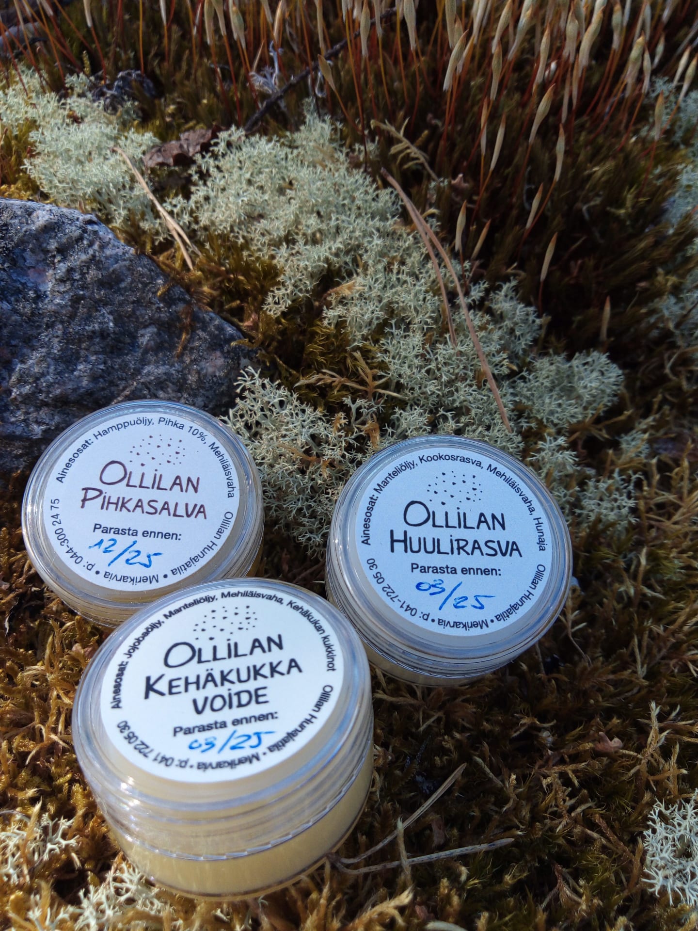 Ollilan Hunajatila's three balms