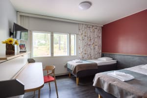 Hotel room for three persons.