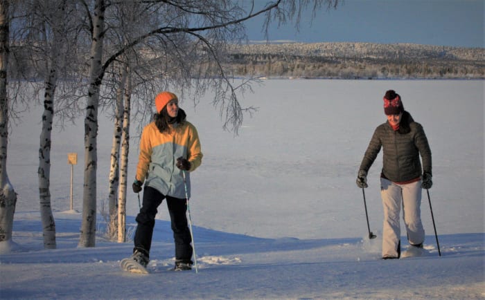 Snowshoeing