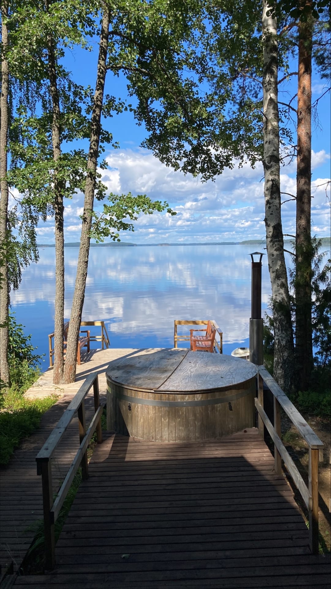 View to the lake Saimaa 