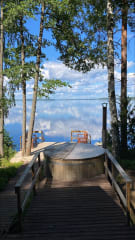 Menneen ajan tunnelman Saimaan rannalla