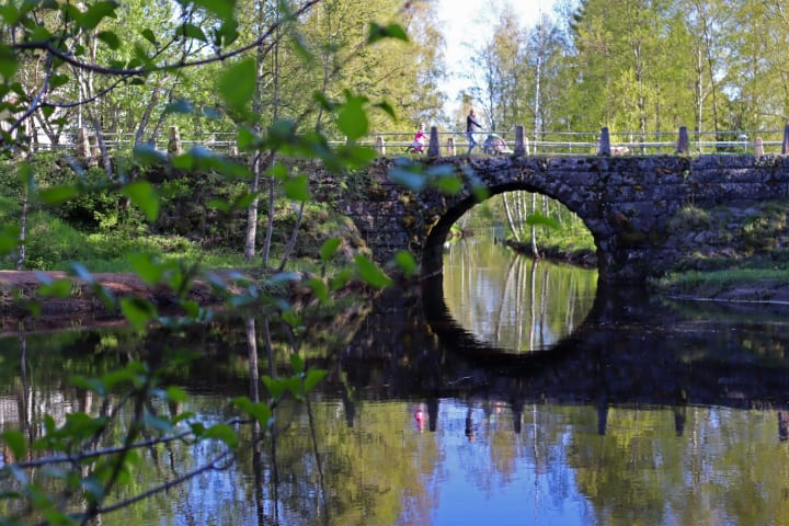 The old stone arch bridge in Pattijoki is a national road museum site