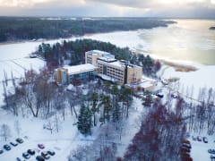 Ruissalo Spa aerial winter