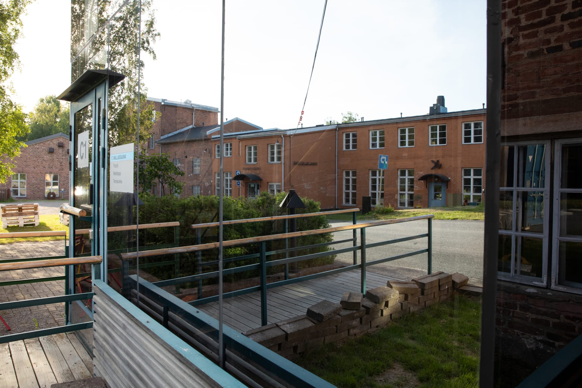 Pikisaari wooden town building.