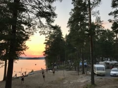 Here you can enjoy the finnish summer at it's best - white nights at the lakeside.