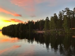 Lake Saimaa, Koskenselkä in summer night.