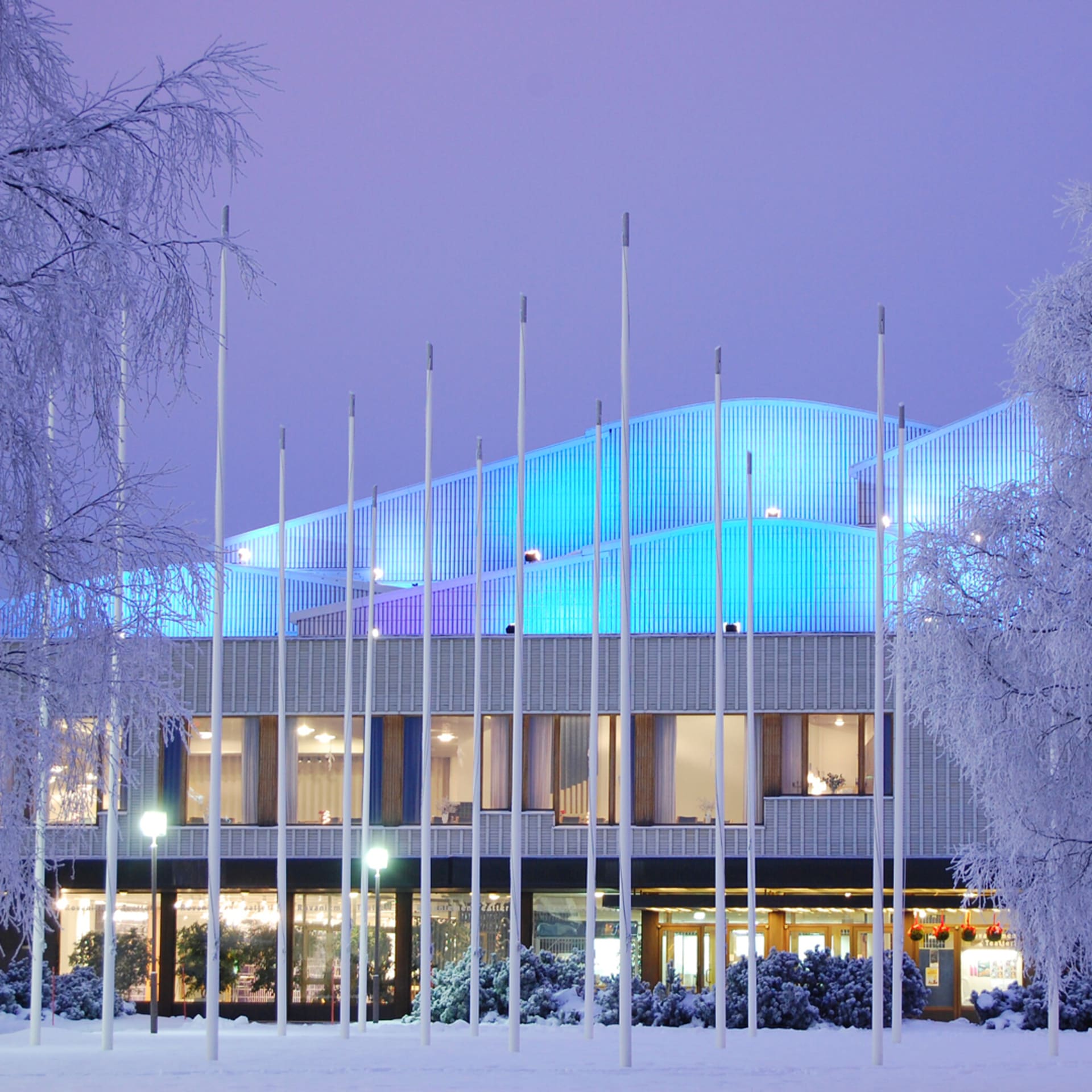 Rovaniemi Theatre in winter