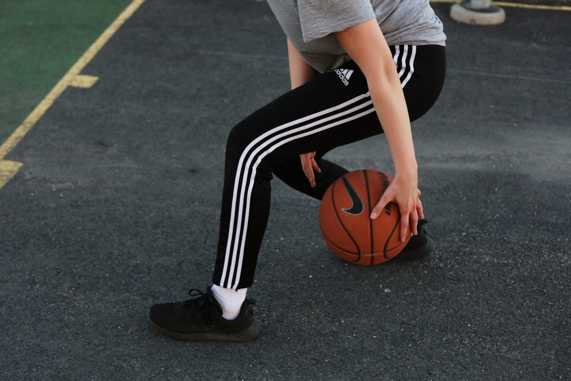 Street basketball.