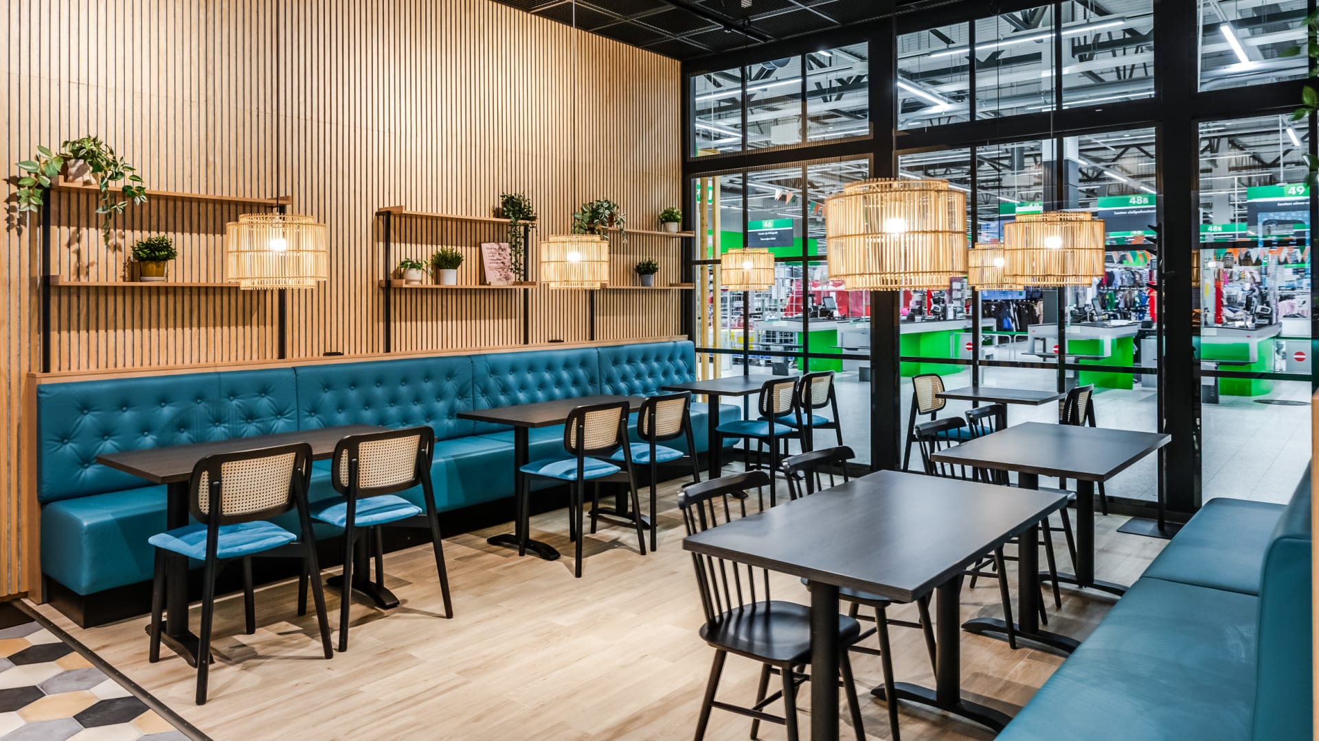 Presso seating area