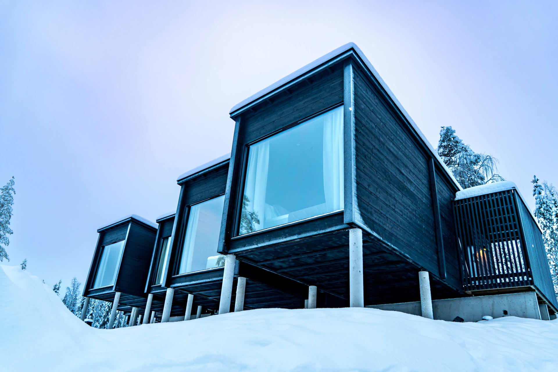Arctic Panorama Resort offers a variety of beautifully designed panorama chalets, each combining traditional Nordic charm with modern comforts.