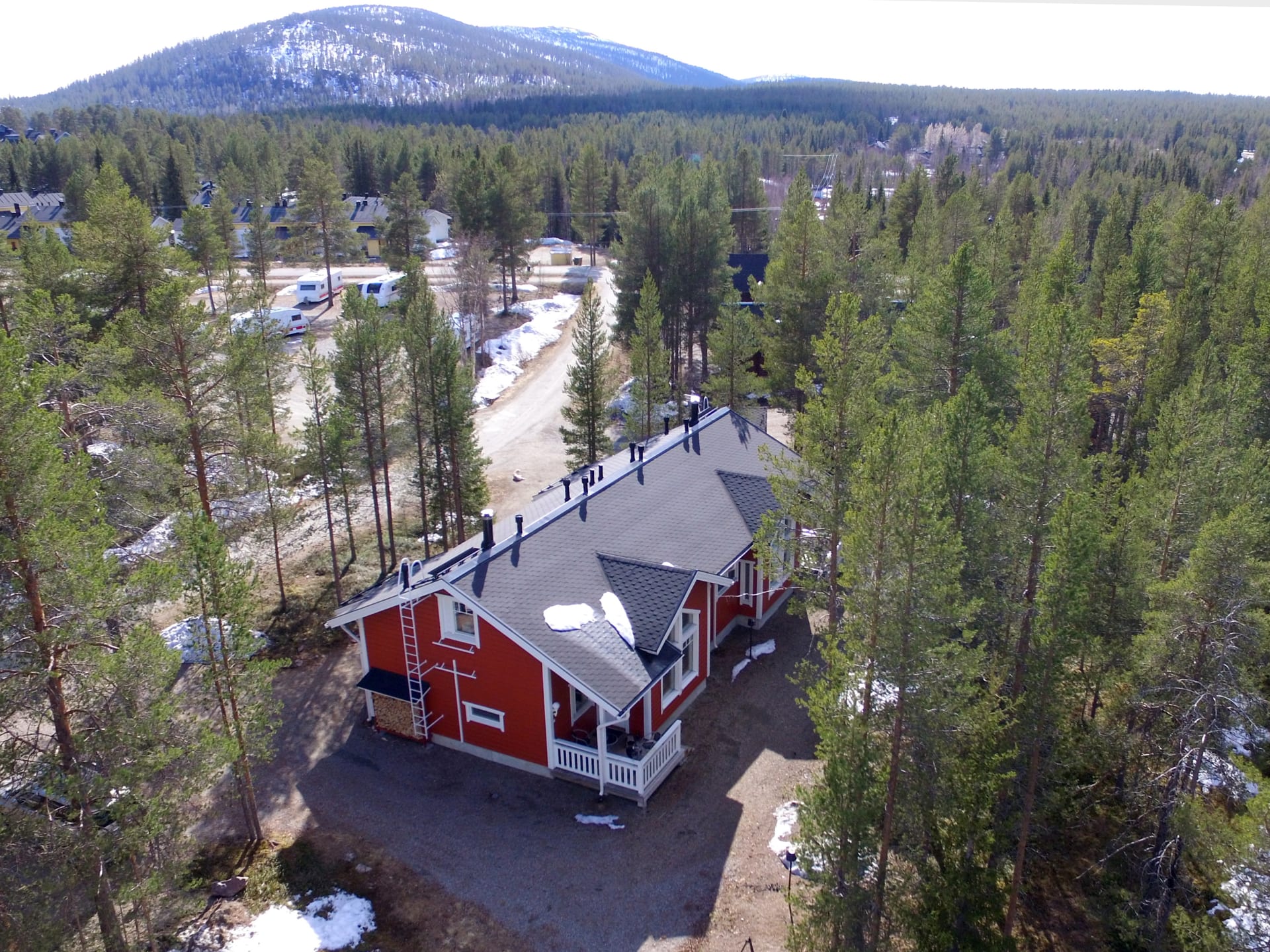 Bird eye view and the hill