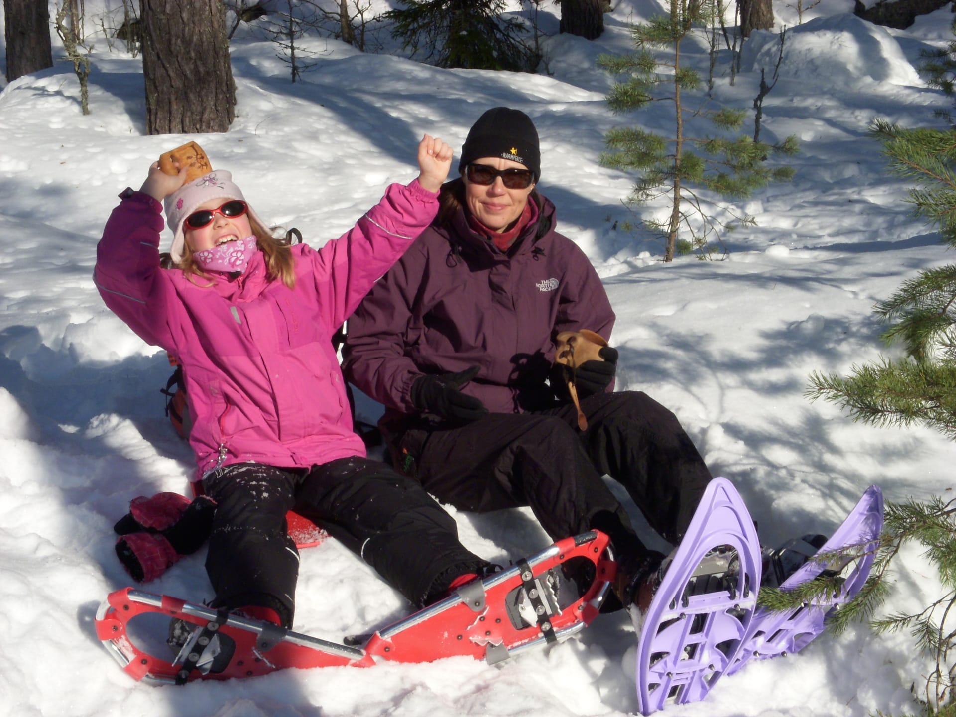 Snowshoeing at Nuuksio