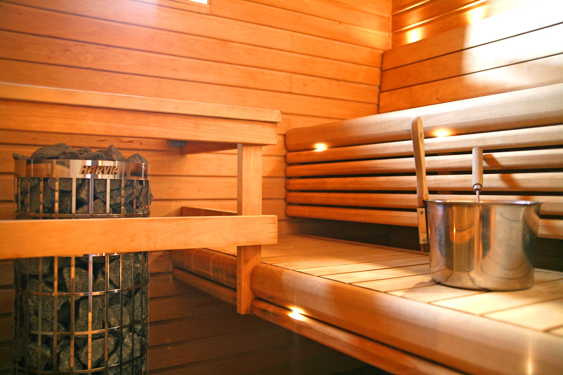 Sauna in an apartment of 6 bed rooms