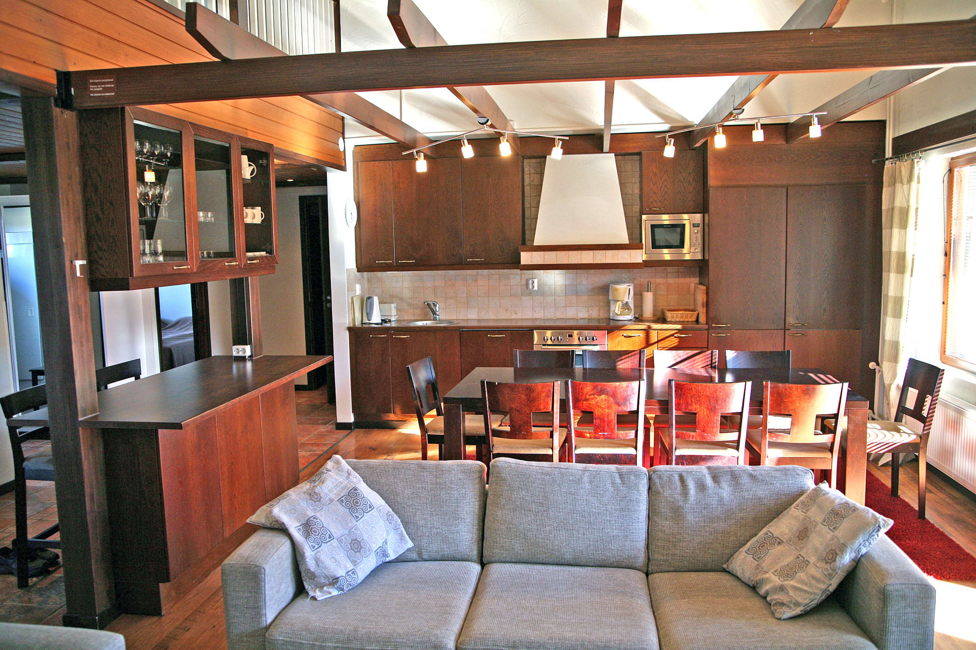 Living room in an apartment of 6 bed rooms