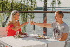 Ravintolan terassi kesällä