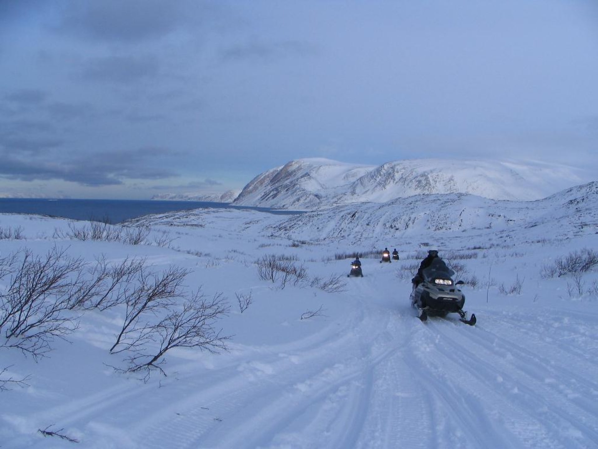 Snowmobiling