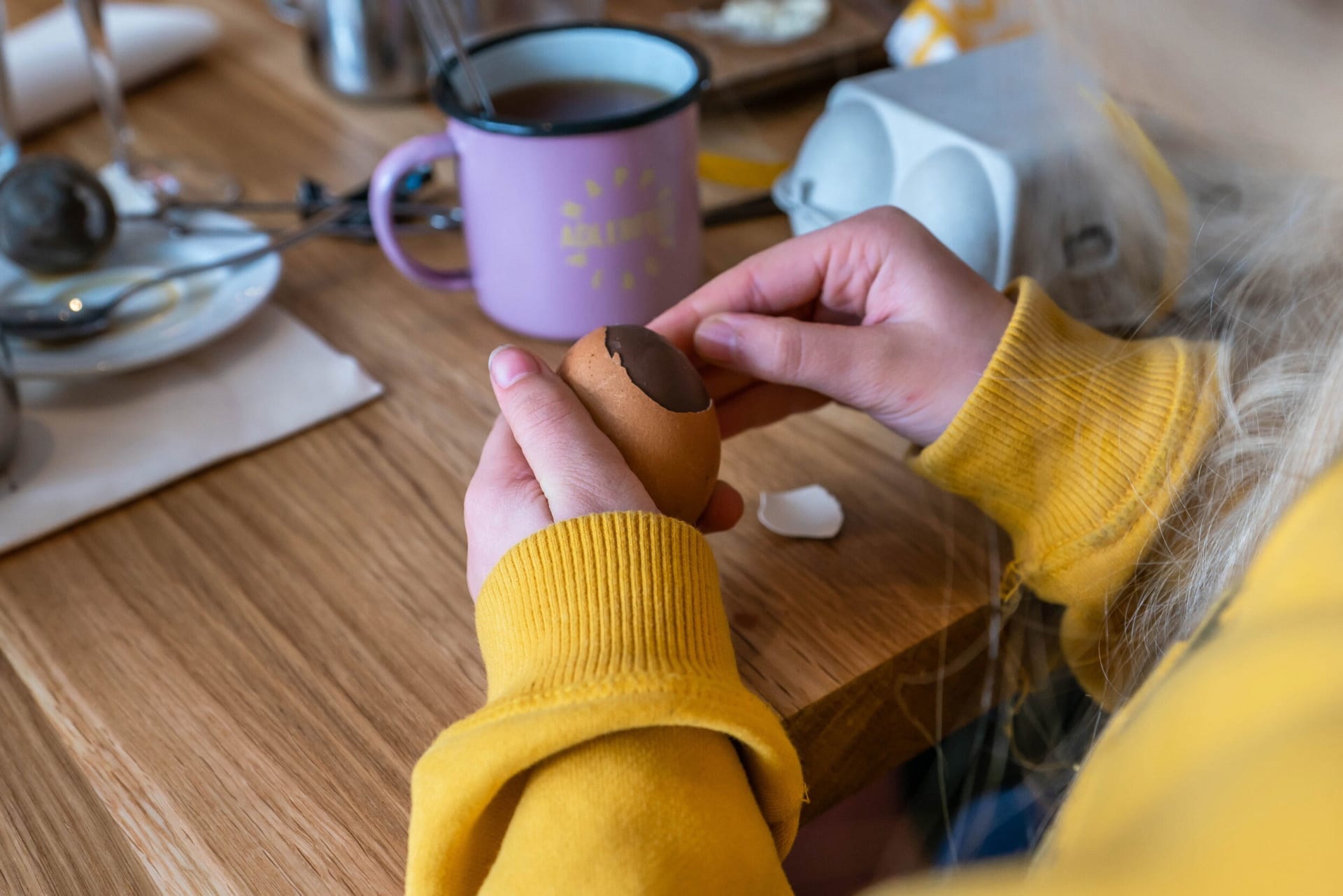 Easter eggs in Finnish style by Fazer - filled with chocolate