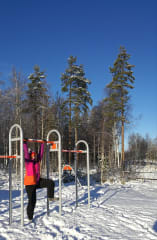 Winter exercising at Läntisranta Vihanti Raahe