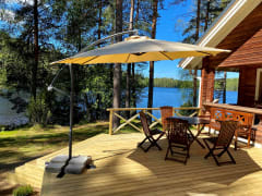 Kalakotka cottage - patio by the lake Kotkajärvi
