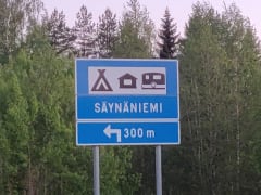 Signboard on road 58, Orivesi