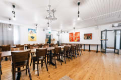 Upstairs of the restaurant is available for groups and happenings.