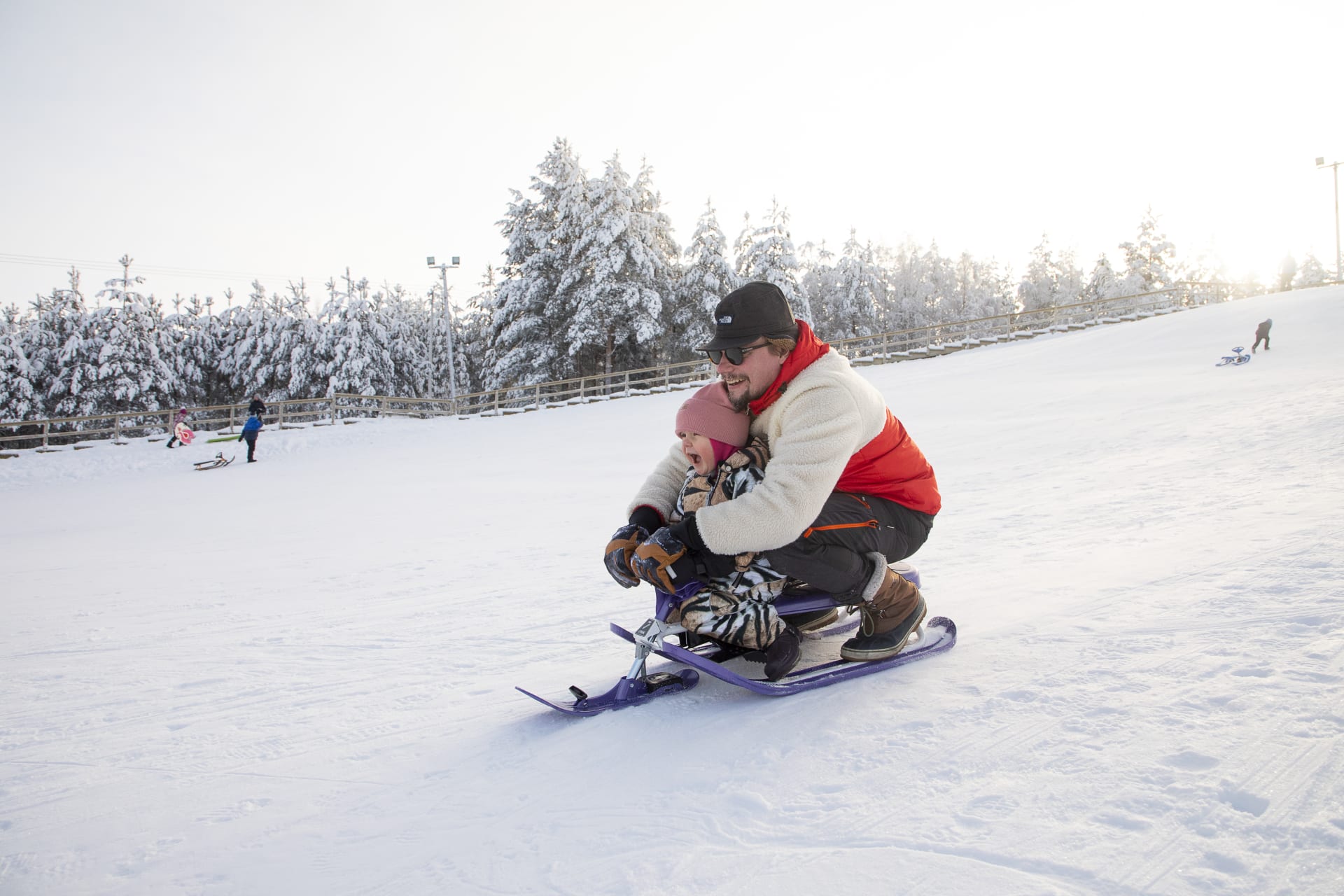 Sled hill in Rantakylä.