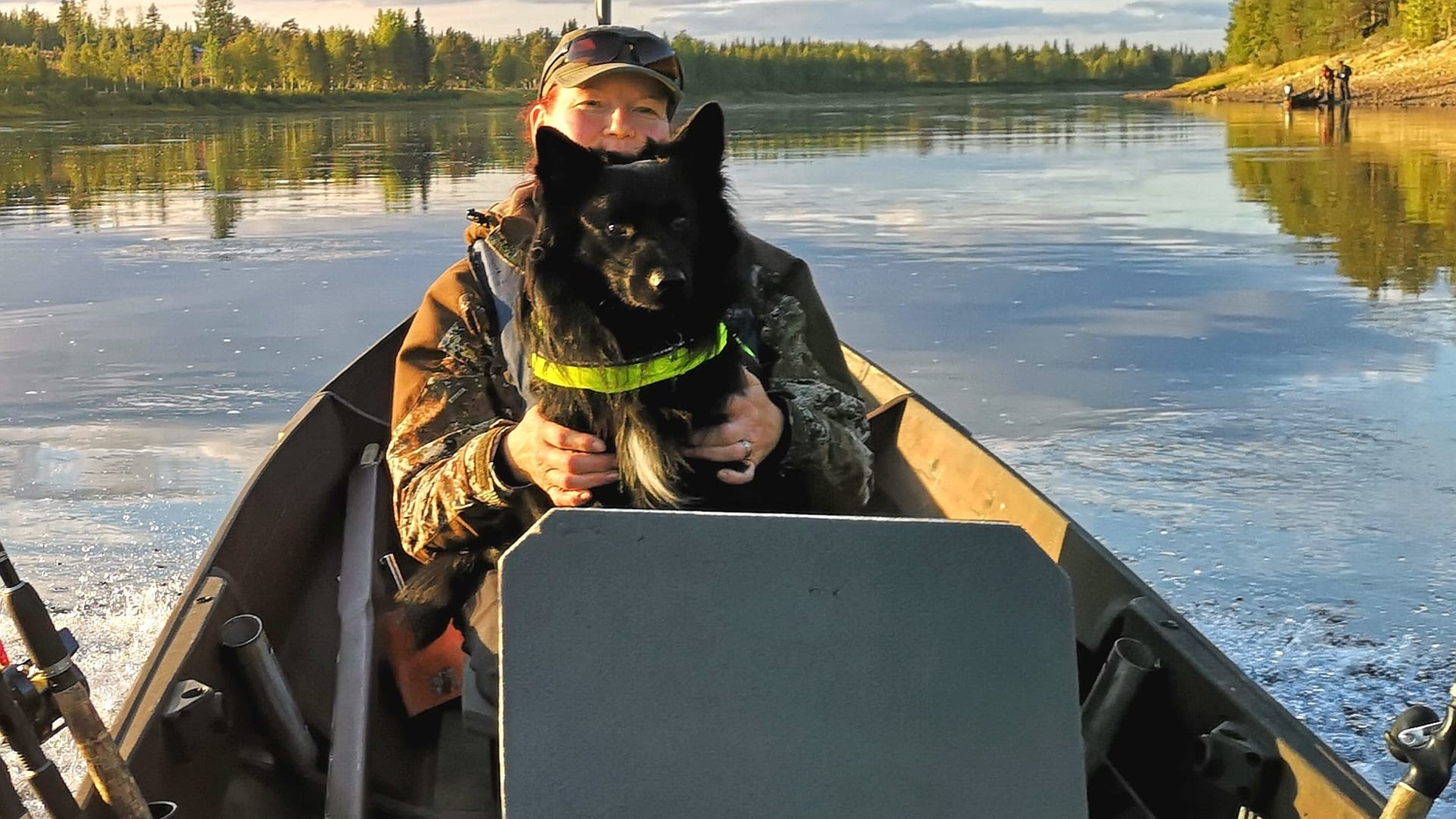 Okos is fishing