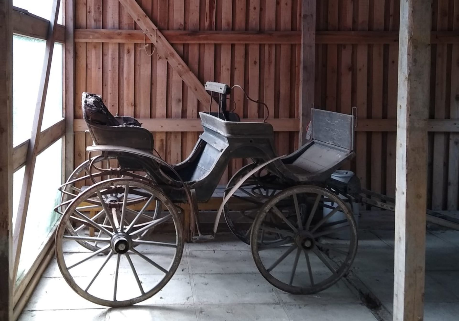 Old artifacts related to local history and agriculture.