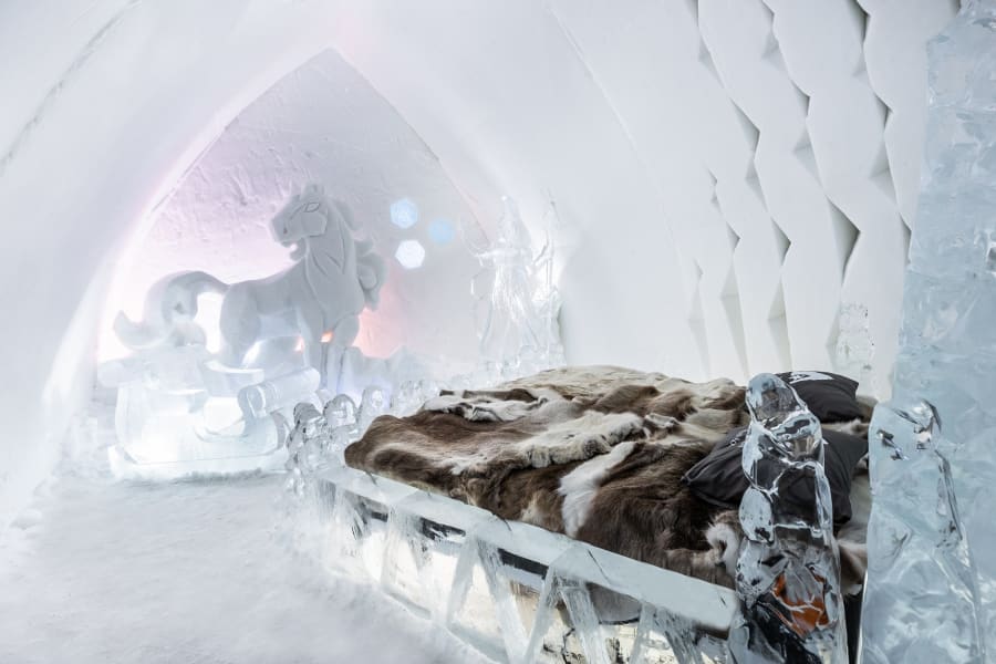 Suite inside Arctic SnowHotel.